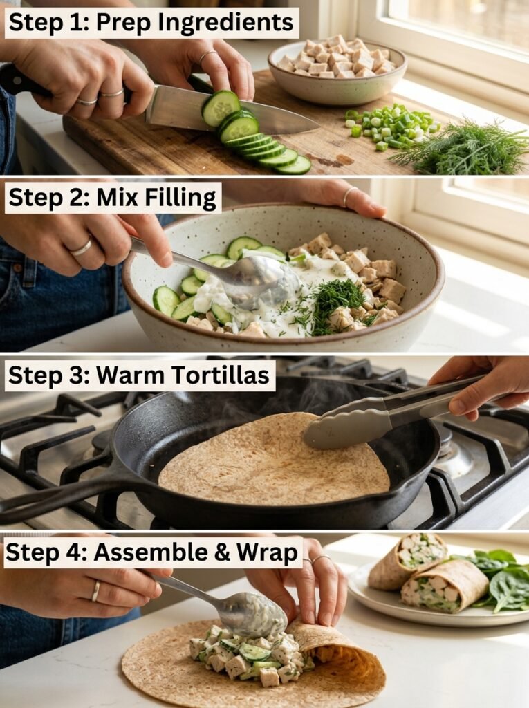 easy high protein chicken cucumber ranch wraps 14 Chicken cucumber ranch wraps coo… 202605102136