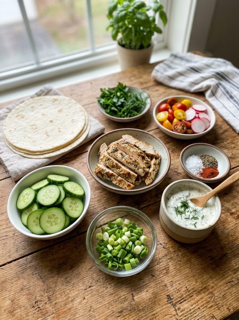 easy high protein chicken cucumber ranch wraps 13 Chicken cucumber ranch wraps ing… 202605102136