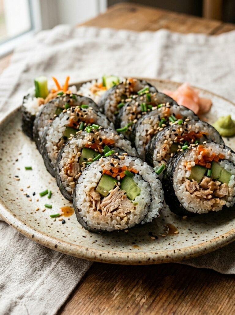 Chicken cucumber sushi rolls 202605031335