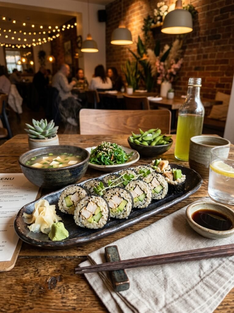 Chicken cucumber sushi rolls setup 202605031335