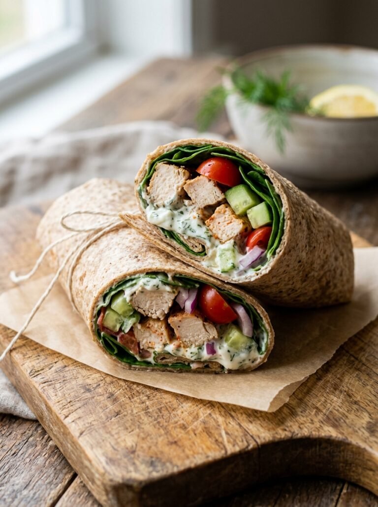 Chicken greek yogurt lunch wrap 202606031523