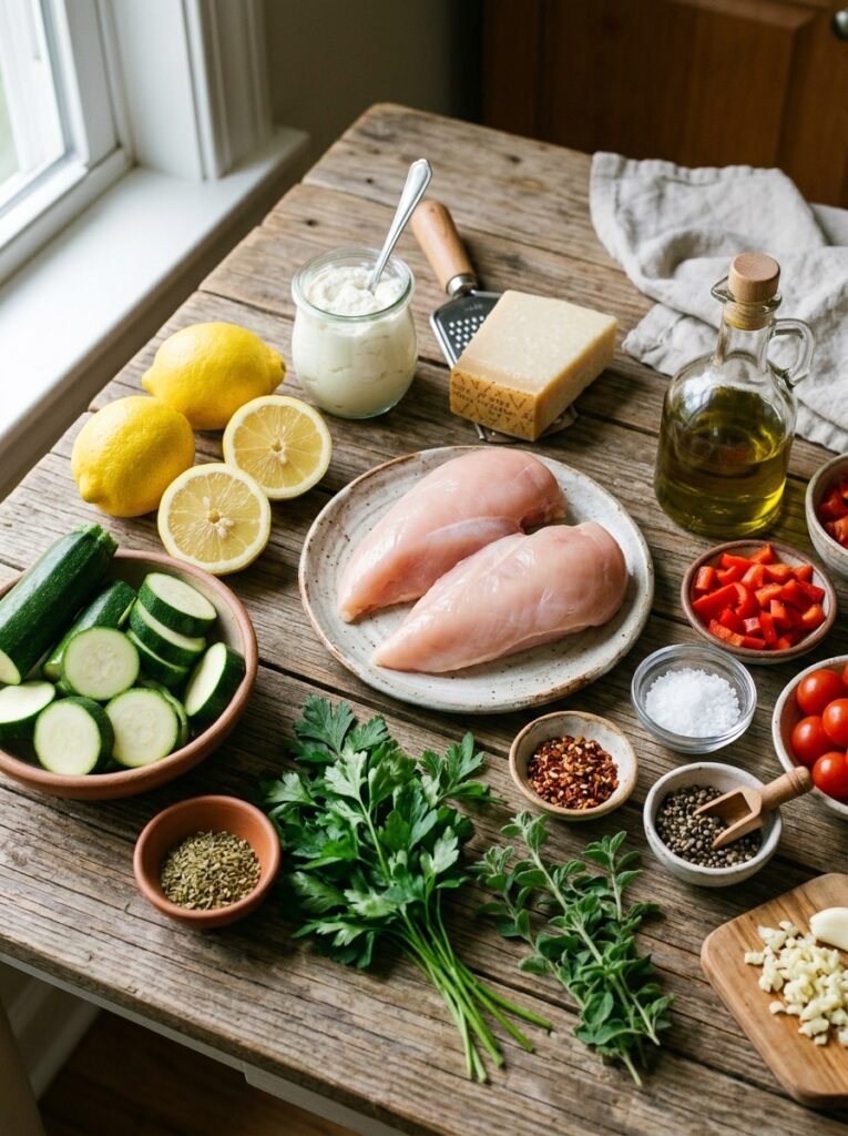 high protein chicken lemon ricotta zucchini bake 13 Chicken lemon ricotta zucchini bake 202606081442 1