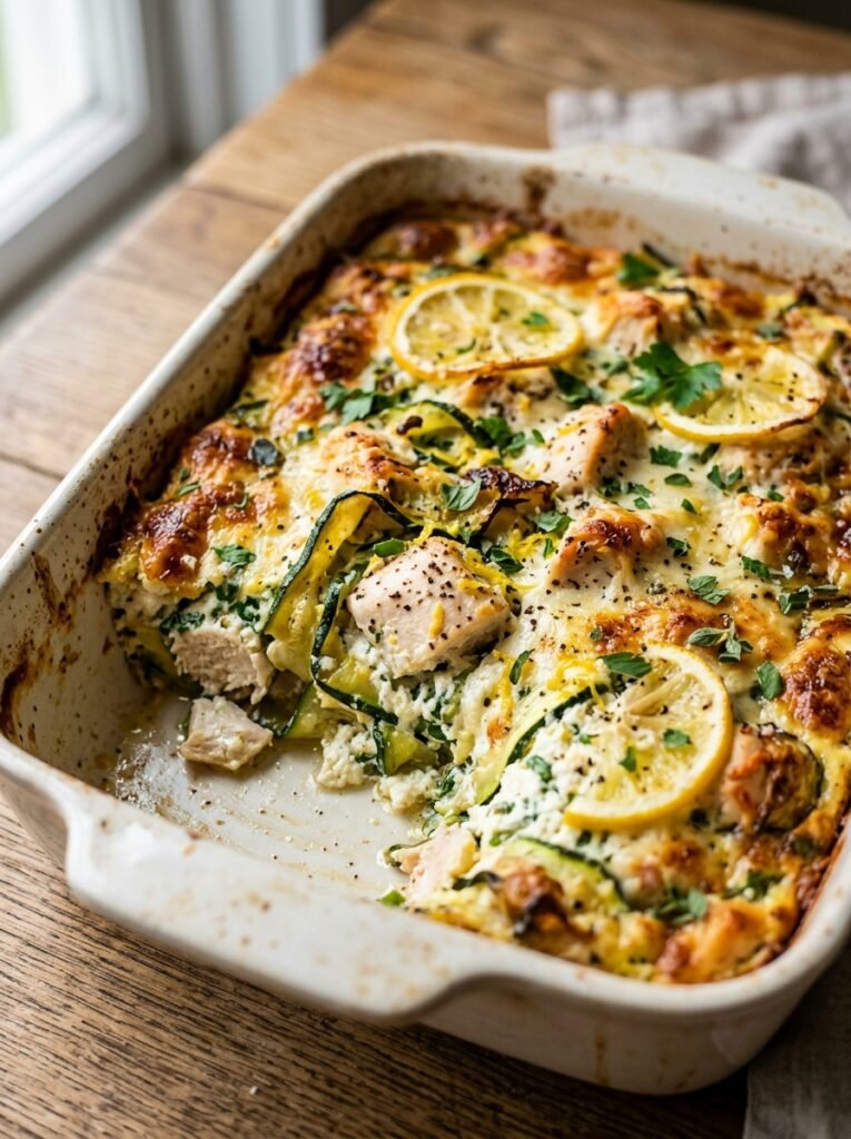 high protein chicken lemon ricotta zucchini bake 12 Chicken lemon ricotta zucchini bake 202606081442