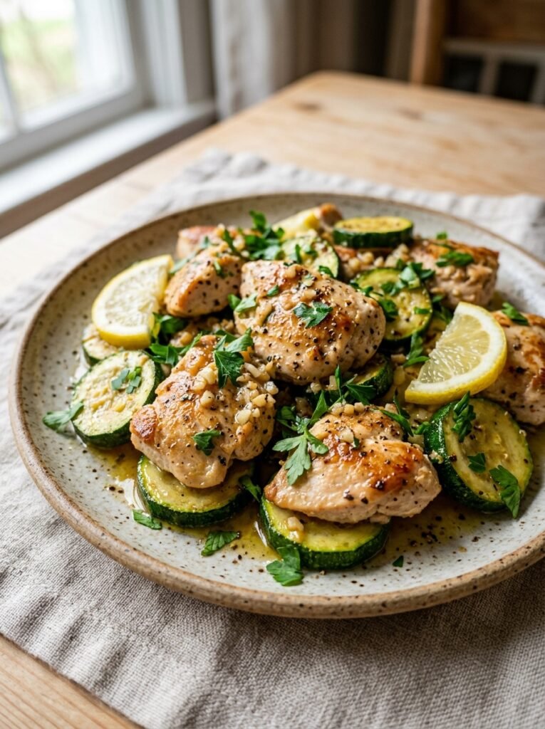 Easy High Protein Chicken Lemon Zucchini Plates 12 Chicken lemon zucchini plates 202606021421
