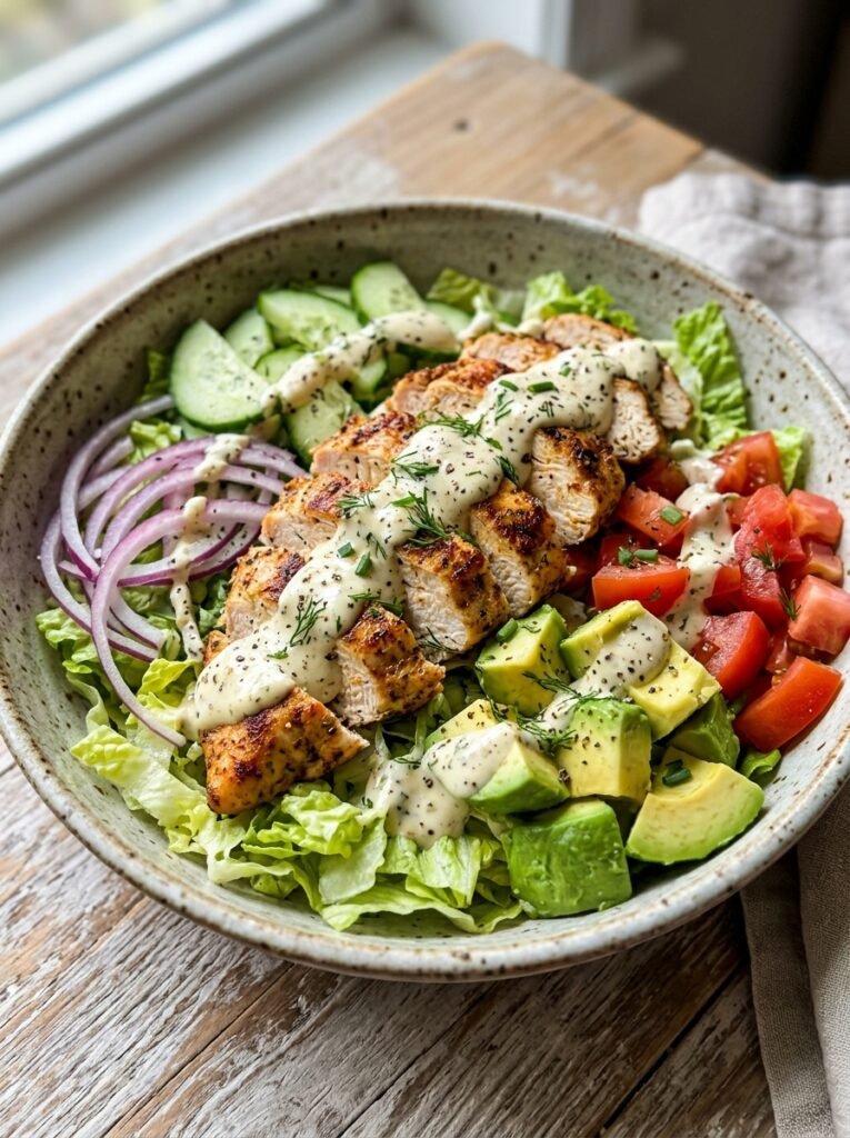 High Protein Low Calorie Chicken Lettuce Burger Bowl 12 Chicken lettuce burger bowl 202605240113