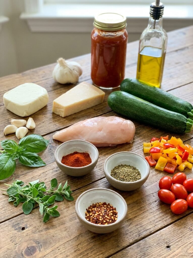 Easy High Protein Chicken Parmesan Zucchini Bowls: The Ultimate Healthy Weeknight Meal 13 Chicken parmesan zucchini bowls … 202605132123