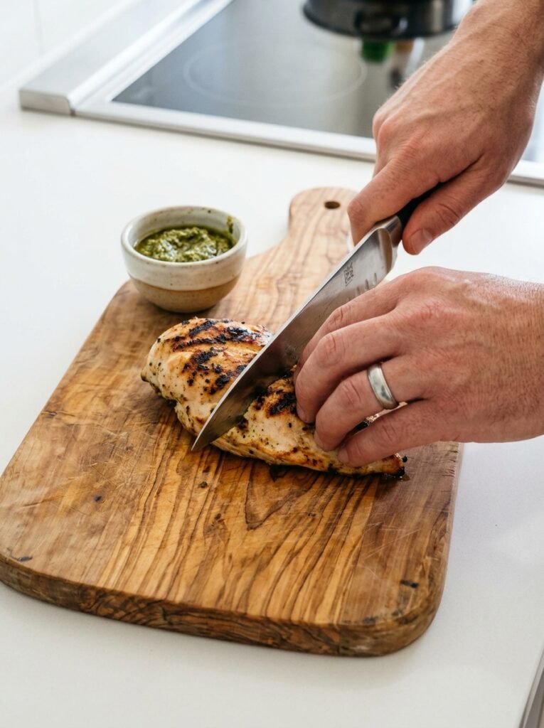 High Protein Chicken Pesto Cucumber Stacks 14 Chicken pesto cucumber stacks co… 202606071308