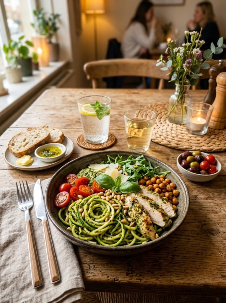 High Protein Chicken Pesto Zucchini Lunch Bowl 15 Chicken pesto zucchini lunch bowl 202605141449