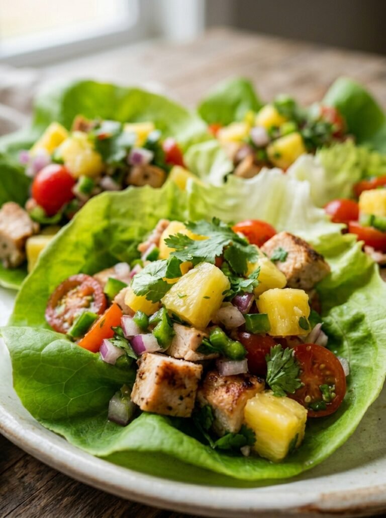 Chicken pineapple salsa lettuce … 202605171832