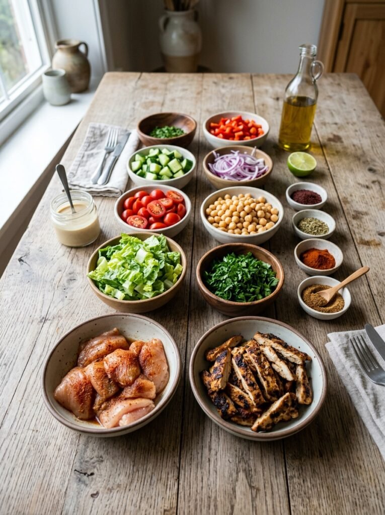 High Protein Chicken Shawarma Summer Salad: 2024 Ultimate Guide 13 Chicken shawarma salad ingredien… 202605242248