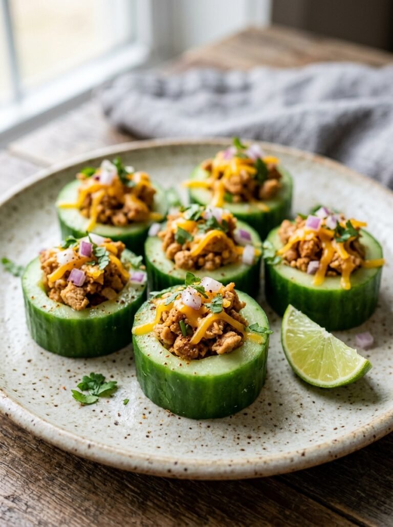 High Protein Chicken Taco Cucumber Bites 17 Chicken taco cucumber bites 202605301346