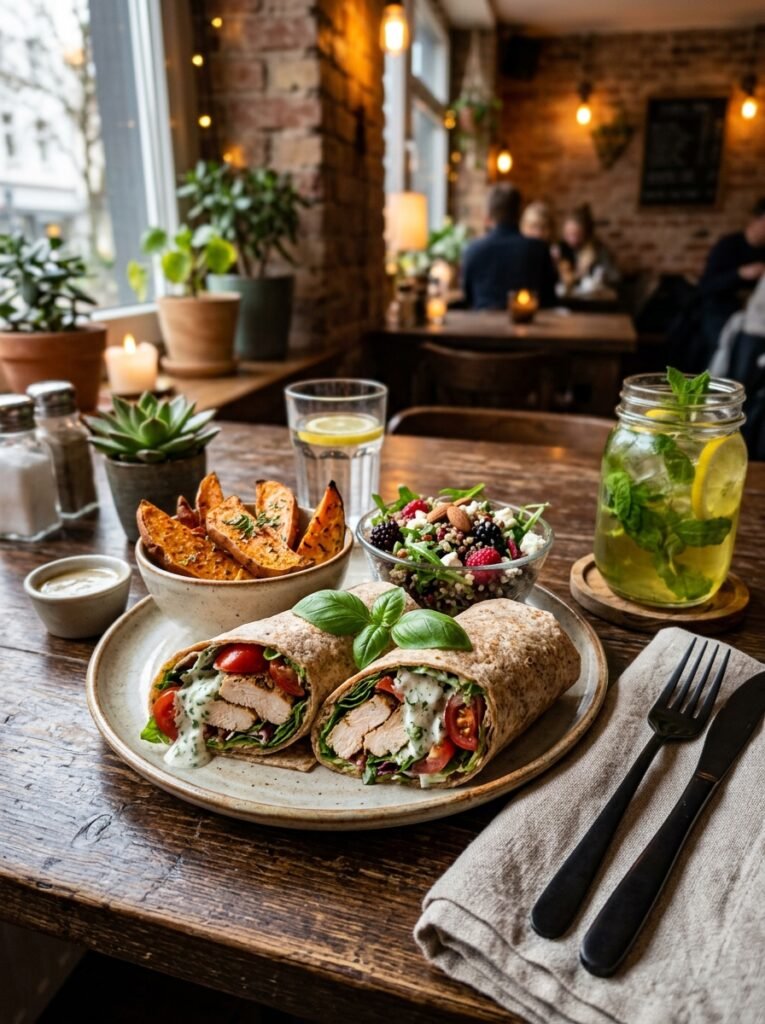 High Protein Chicken Tomato Basil Lunch Wrap 15 Chicken tomato basil lunch wrap 202605081715