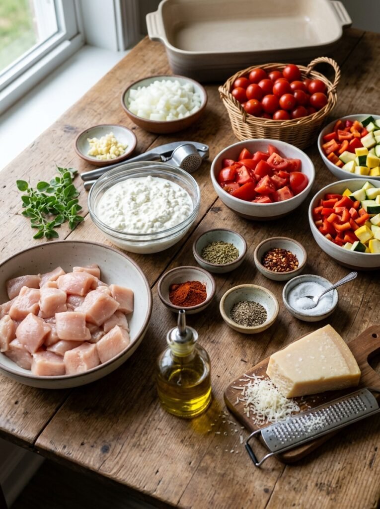 Easy High Protein Chicken Tomato Cottage Cheese Bake 13 Chicken tomato cottage cheese bake 202606111310 1