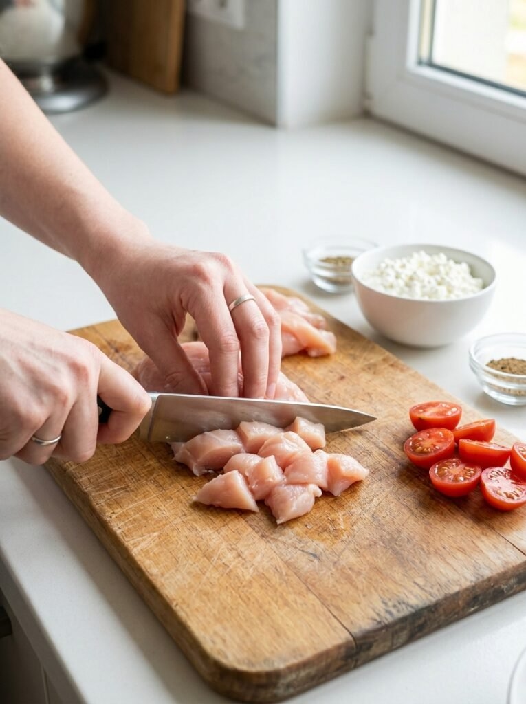 Easy High Protein Chicken Tomato Cottage Cheese Bake 14 Chicken tomato cottage cheese bake 202606111311 1