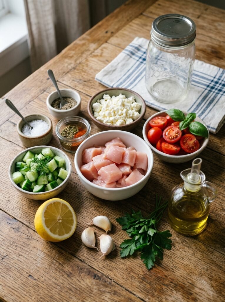High Protein Chicken Tomato Cucumber Lunch Jar 13 Chicken tomato cucumber lunch jar 202606061538