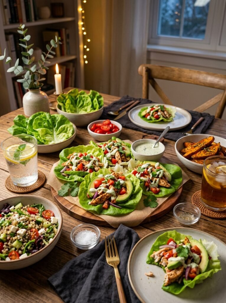 high protein low calorie chicken tomato lettuce wraps 15 Chicken tomato lettuce wraps 202605301355 1