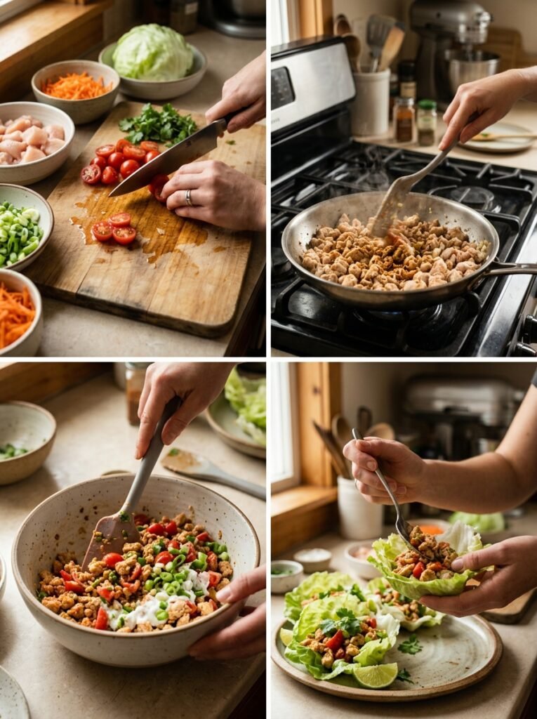 high protein low calorie chicken tomato lettuce wraps 14 Chicken tomato lettuce wraps coo… 202605301355