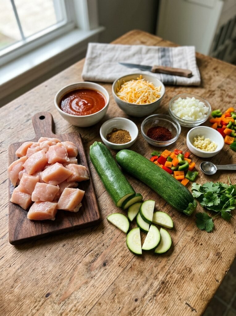 easy high protein chicken zucchini enchilada bowls 13 Chicken zucchini enchilada bowls… 202605282140