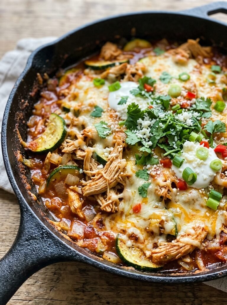 High Protein Chicken Zucchini Enchilada Skillet: A Healthy, One-Pan Dinner 17 Chicken zucchini enchilada skillet 202605222331 1