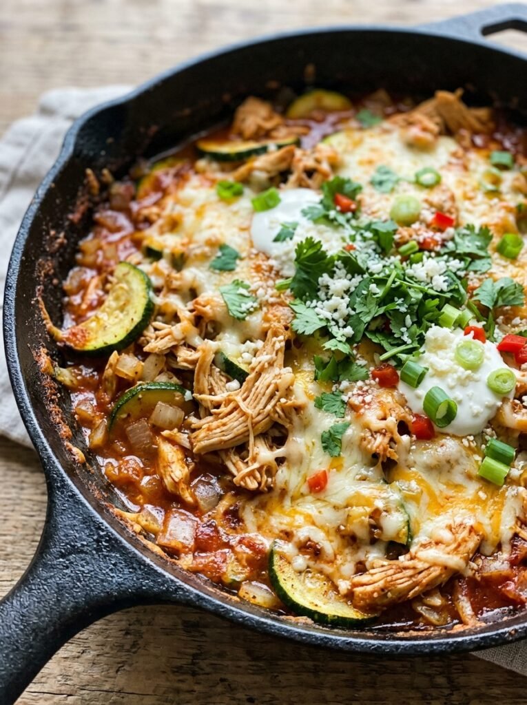 High Protein Chicken Zucchini Enchilada Skillet: A Healthy, One-Pan Dinner 12 Chicken zucchini enchilada skillet 202605222331