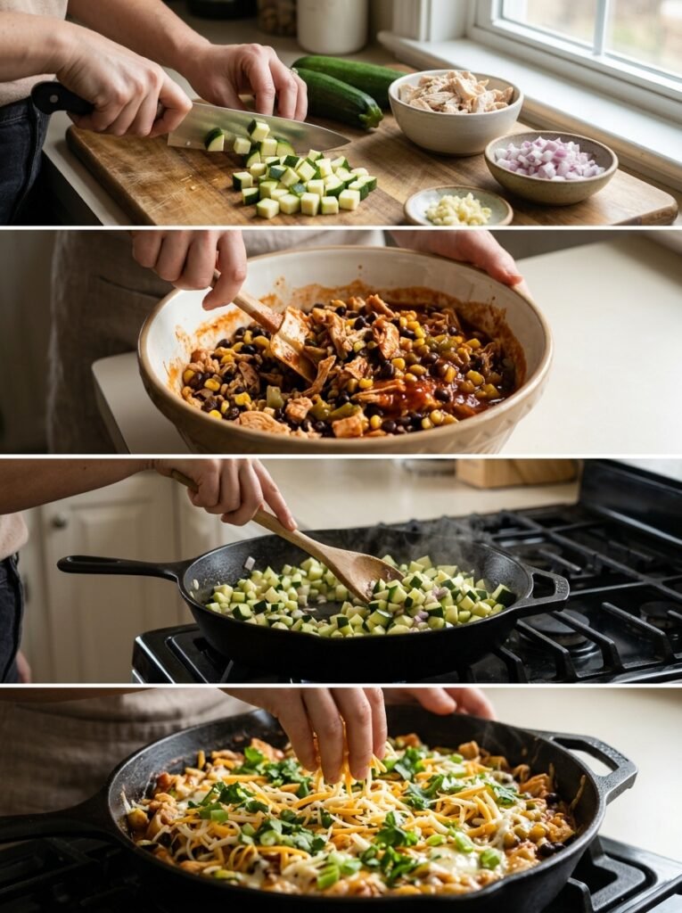 High Protein Chicken Zucchini Enchilada Skillet: A Healthy, One-Pan Dinner 14 Chicken zucchini enchilada skill… 202605222331
