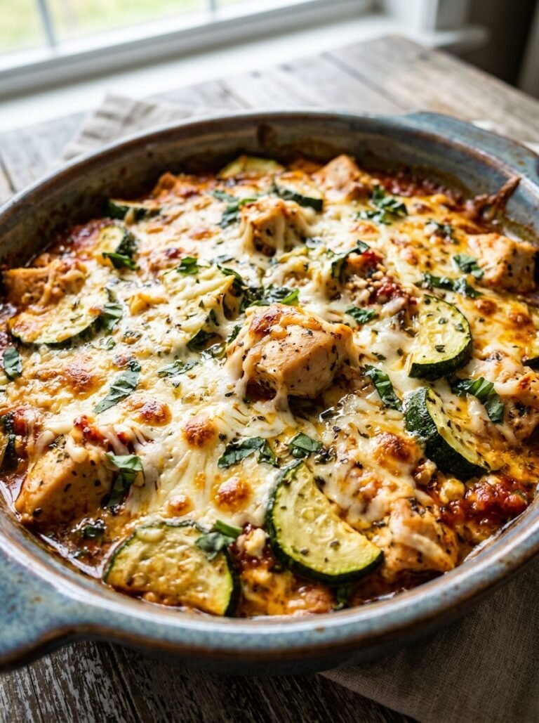 high protein chicken zucchini mozzarella bake 17 Chicken zucchini mozzarella bake 202605141437
