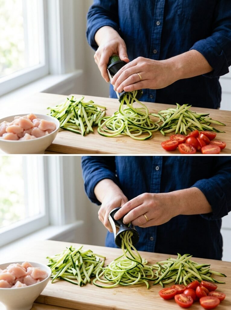 Chicken zucchini noodle lunch jar 202605181342