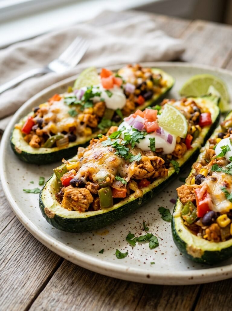 Chicken zucchini taco boats 202606051435