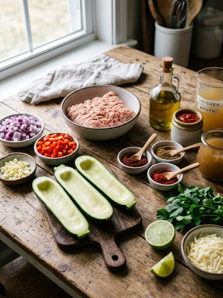 Chicken zucchini taco ingredient… 202606051435