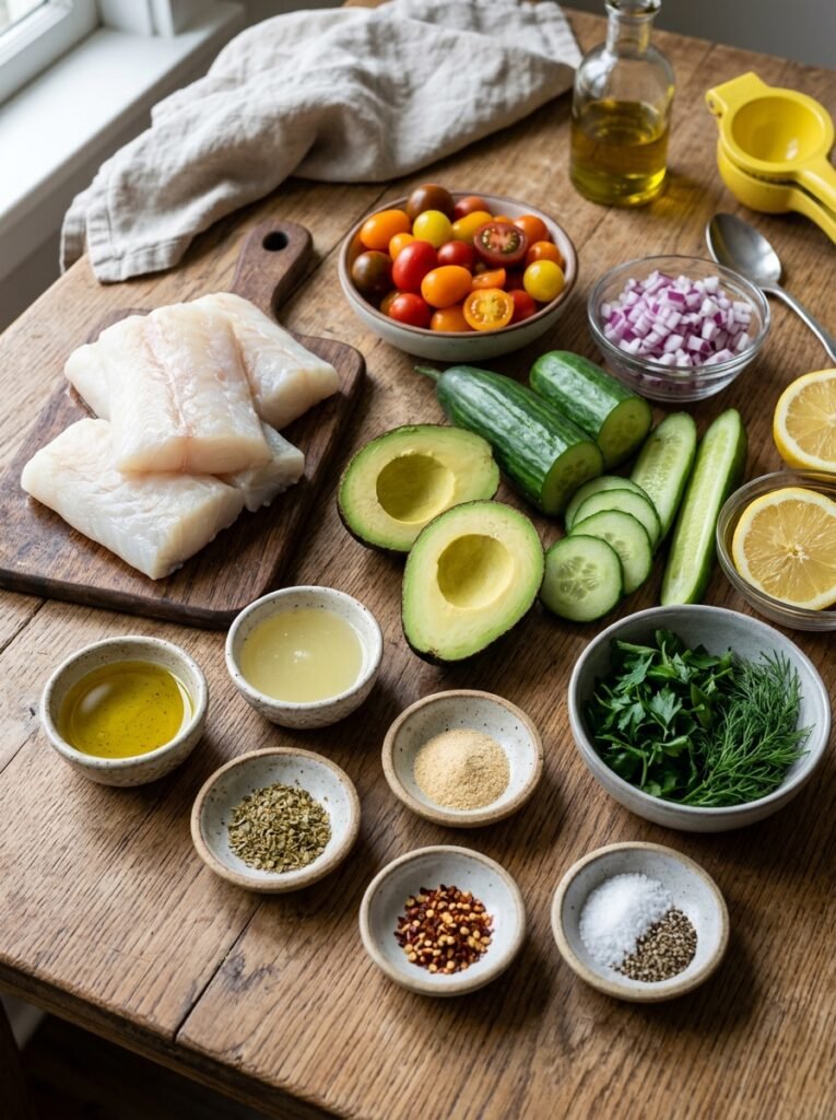 Cod avocado cucumber salad ingre… 202605171339