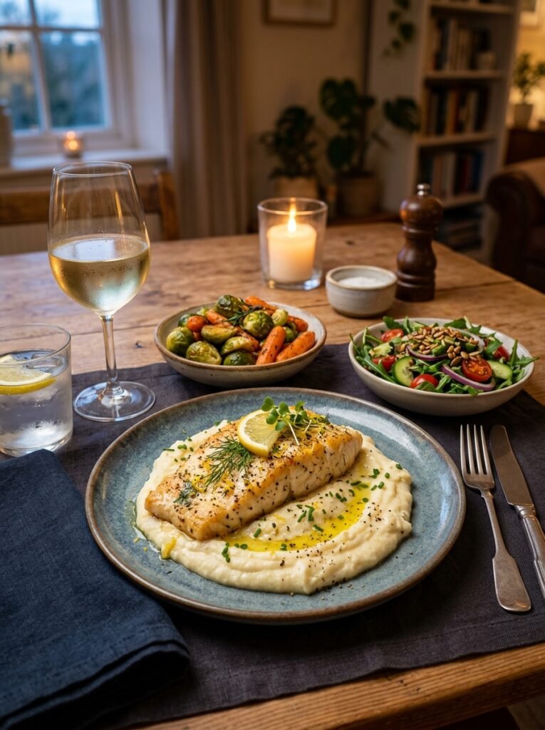 High Protein Low Calorie Cod Cauliflower Mash Plate: Easy Recipe 15 Cod cauliflower mash plate 202605240024 2