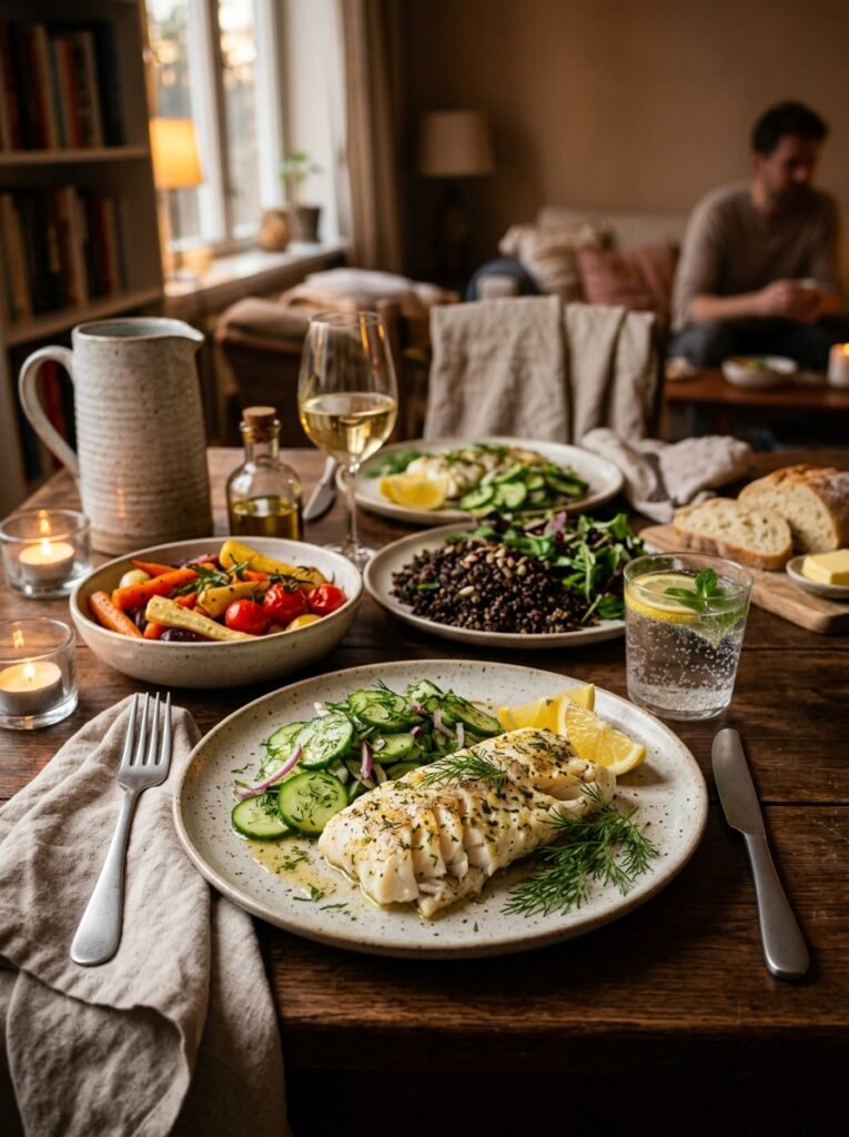 Cod cucumber dill plate 202605071702
