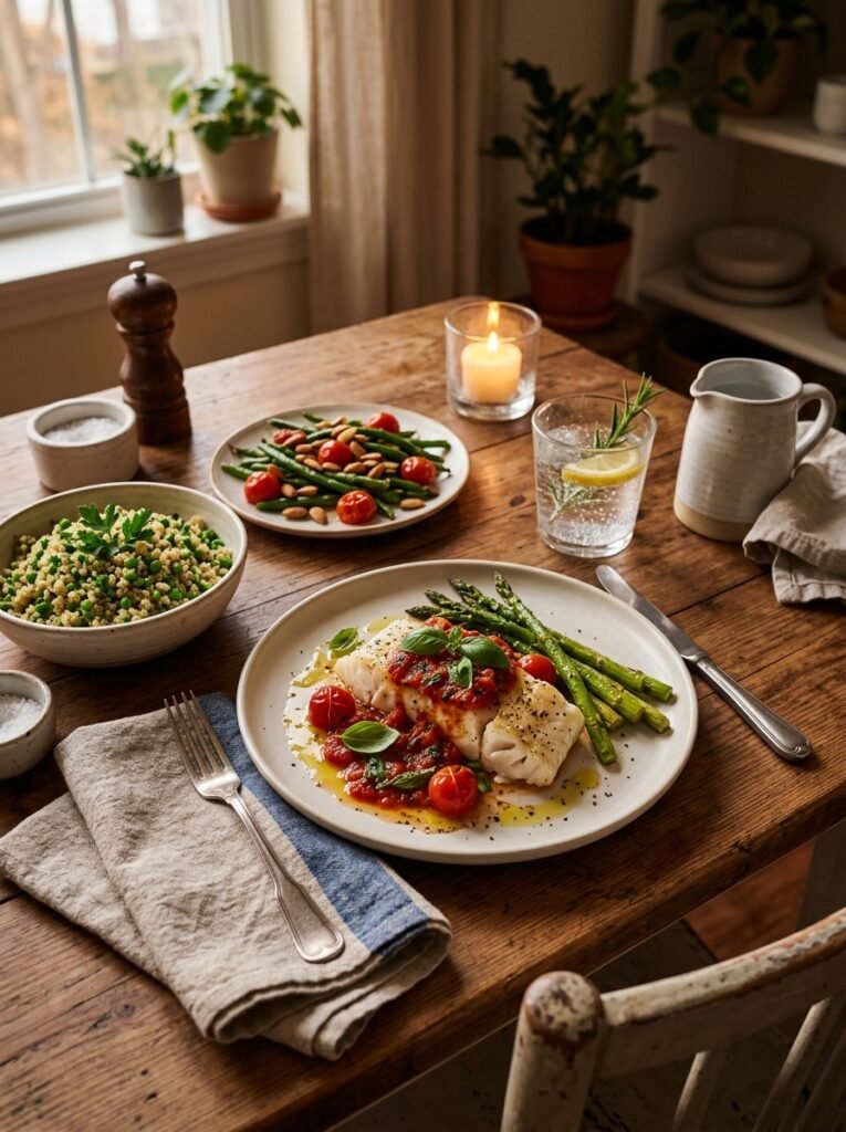 high protein low calorie cod tomato basil plate 15 Cod tomato basil plate 202606021326 1