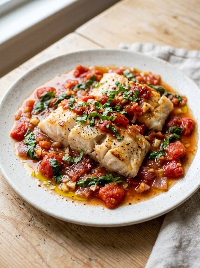 high protein low calorie cod tomato basil plate 17 Cod tomato basil plate 202606021326