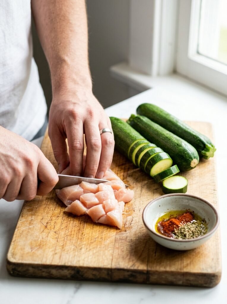 high protein grilled chicken zucchini feta bowl 14 Cooking grilled chicken zucchini… 202606101456
