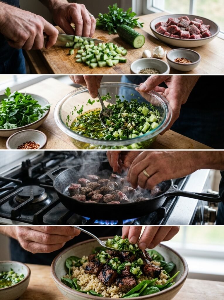 Cooking steak cucumber chimichur… 202605242218