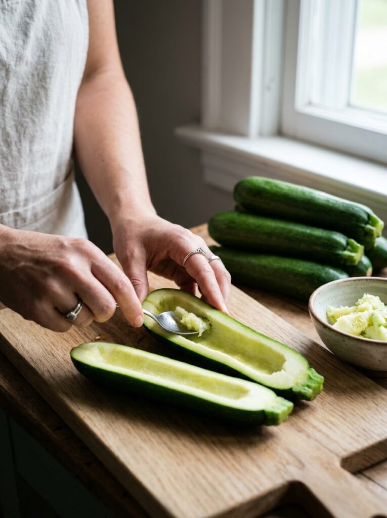 easy high protein turkey taco zucchini boats 14 Cooking turkey taco zucchini boats 202605061442