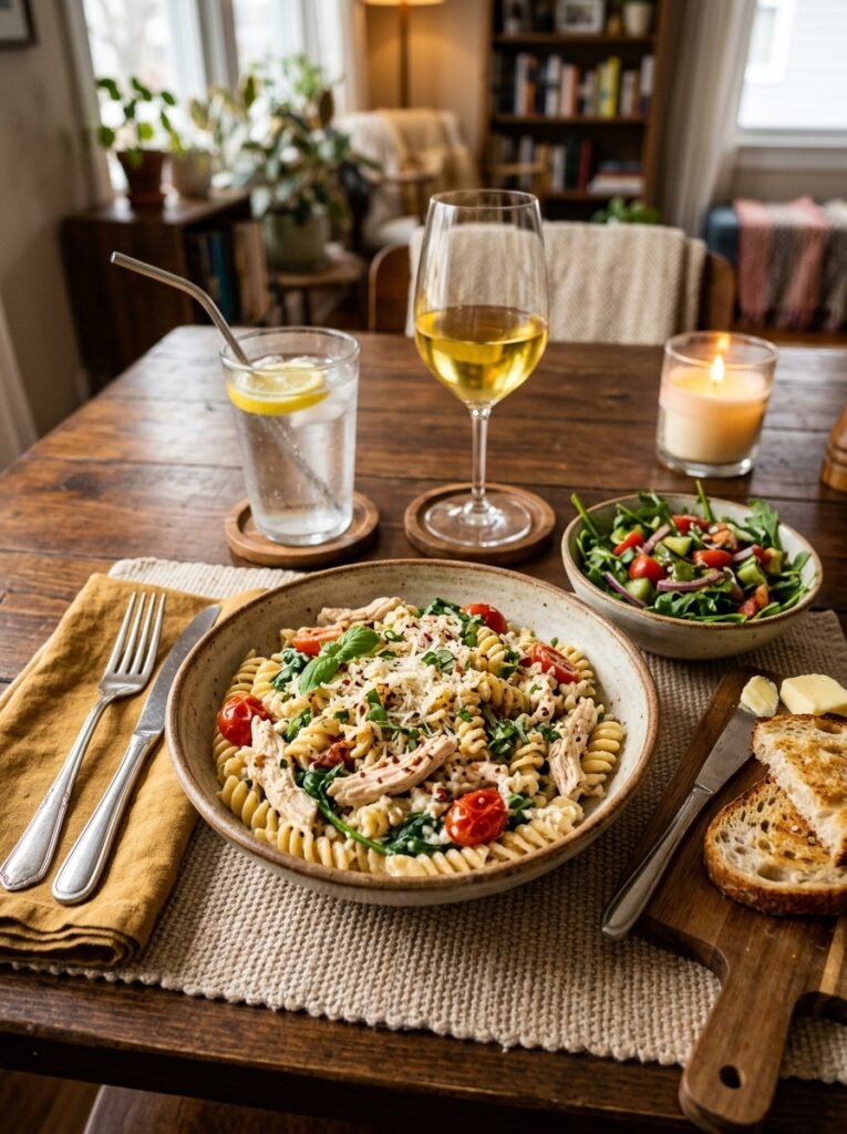 easy high protein cottage cheese pasta bowl 15 Cottage cheese pasta bowl setup 202605041410