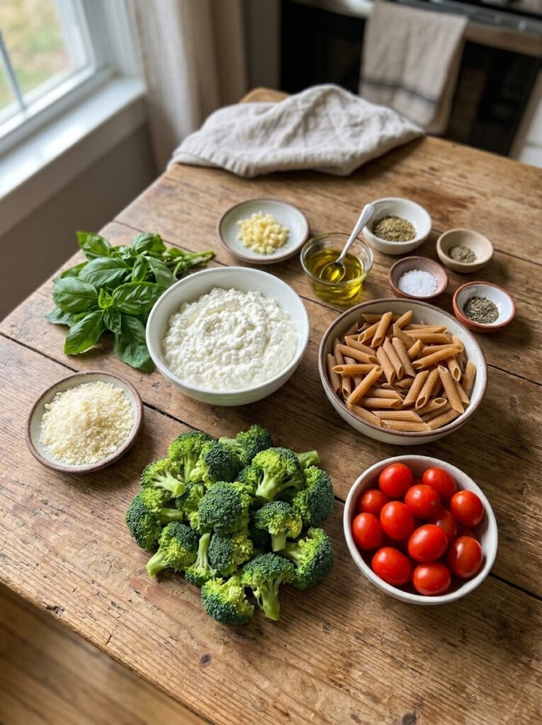 easy high protein cottage cheese pasta bowl 13 Cottage cheese pasta ingredients… 202605041410