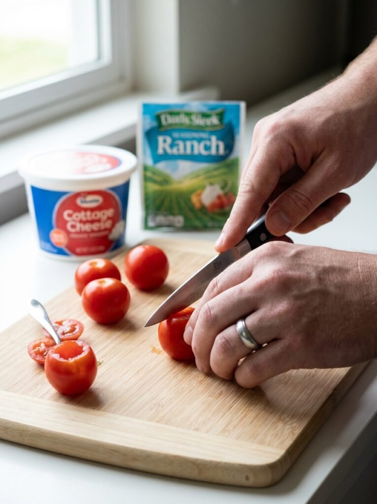 high protein cottage cheese ranch tomato cups 14 Cottage cheese ranch tomato cups 202606091338