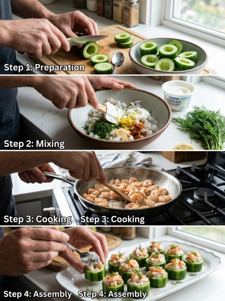 Cucumber shrimp snack cups cooking 202605092220