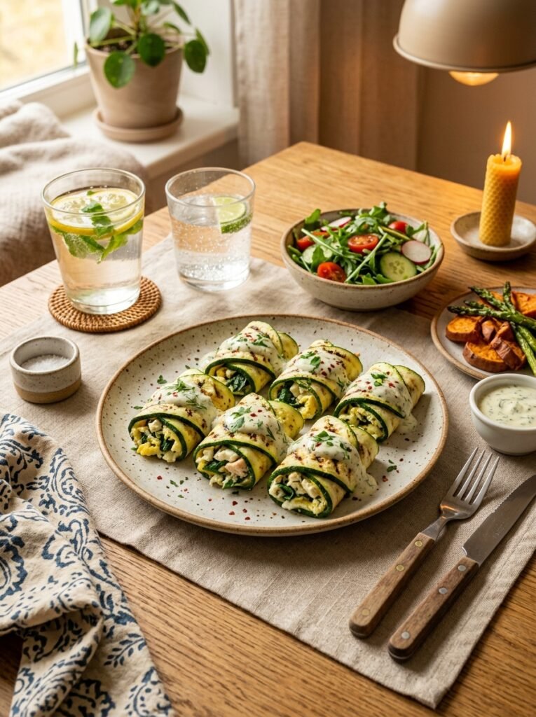 Egg white zucchini rollups setup 202606101438