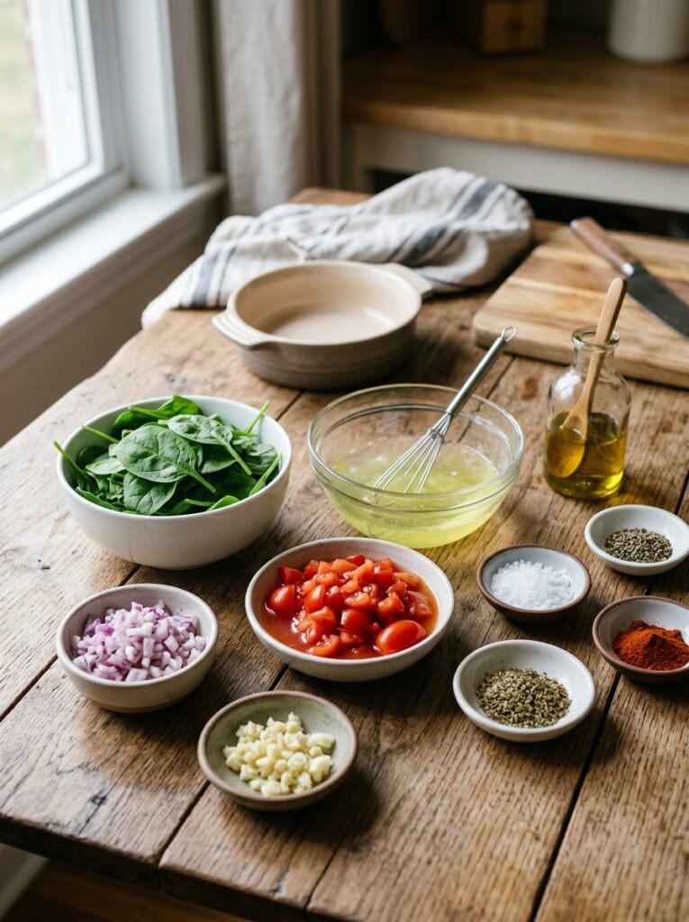 High Protein Low Calorie Egg White Spinach Tomato Bake: A Healthy Recipe 13 Egg whites spinach tomato bake 202605212121