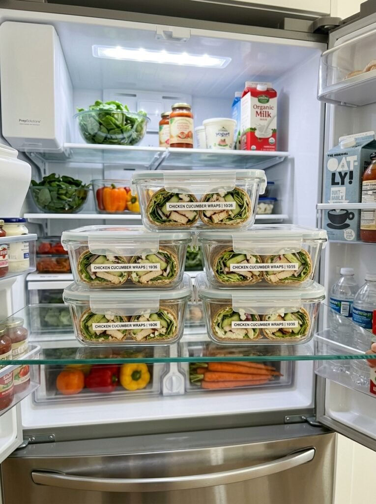 easy high protein chicken cucumber ranch wraps 16 Food storage containers chicken … 202605102136