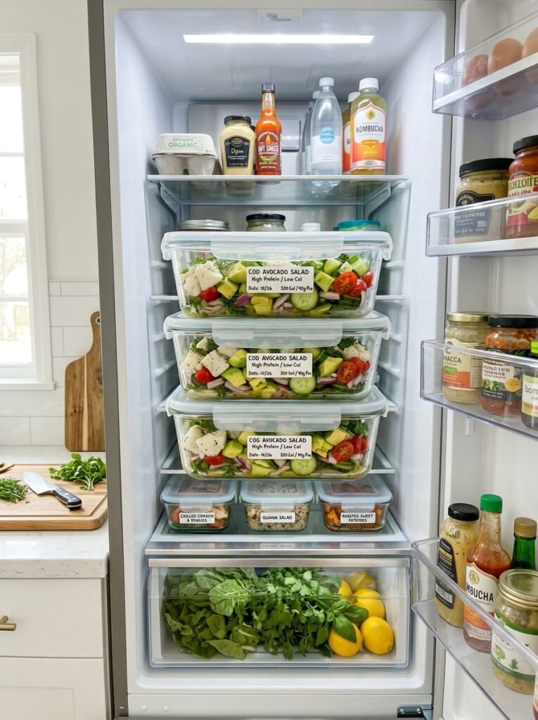 Food storage containers cod salad 202605171339