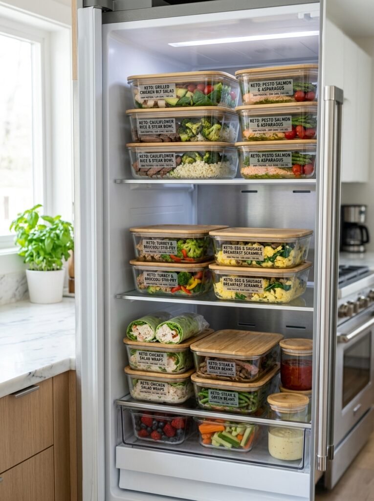 High Protein Low Calorie Keto Friendly Meal 16 Food storage containers keto fri… 202605021223