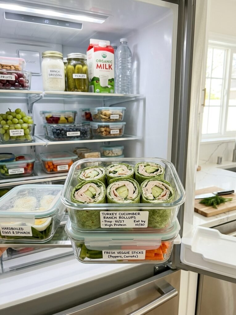 High Protein Turkey Cucumber Ranch Lunch Rollups: A Complete Recipe Guide 16 Food storage containers lunch ro… 202605102046