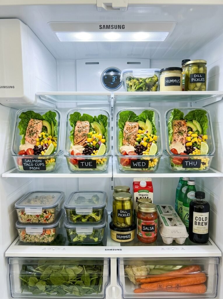 High Protein Salmon Lettuce Taco Lunch Cups 16 Food storage containers salmon l… 202606031544