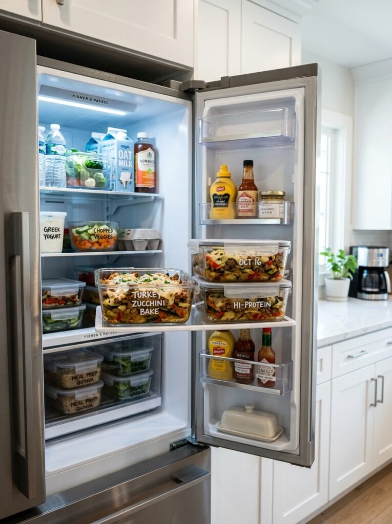 High Protein Turkey Pepper Jack Zucchini Bake 16 Food storage containers turkey bake 202605240052