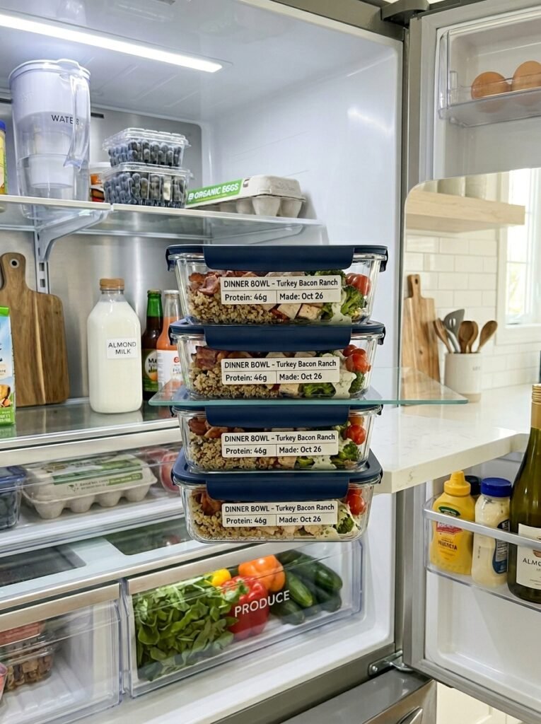 High Protein Turkey Bacon Ranch Dinner Bowl: A Complete Guide 16 Food storage containers turkey b… 202606091343